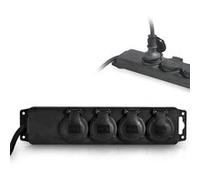 Bloc multiprises 4 entrées étanche IP44 - Cordon H07RN-F 1.5M 3x1.5mm² FRANELEC G