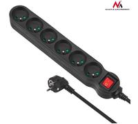 Maclean MCE188 rallonge Electrique Band Barrette d'alimentation 6 Prises (5 m)