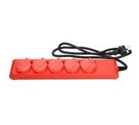 Bloc multiprises étanche 5X2P+T - HANGER - 200008 Rouge G