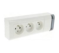 Bloc multiprises fixable 3 prises de courant 2P+T longueur 208mm