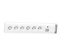 Legrand 50614 Bloc multiprise 6x2P+T 16A avec interrupteur à voyant 399 mm Blanc