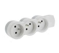 Bloc multiprises - LEGRAND - 50053 - 3 prises 2P+T - Ultra plate - Blanc