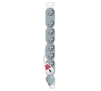 Bloc multiprises parafoudre 8 prises 16A avec interrupteur silver