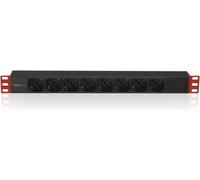 Bloc multiprises Techly Rack 1U, 8xSchuko 250V/16A C14 2m
