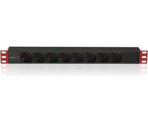 Bloc multiprises Techly Rack 1U, 8xSchuko 250V/16A C14 2m