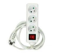 Bloc multiprises x 3 avec interrupteur