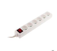 Bloc multiprises - ZENITECH - 6 prises - Avec interrupteur - Blanc