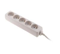 Bloc multiprises Zenitech blanc de 5P x 16A