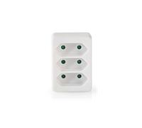 Bloc mural 3 prises NEDIS PSSPL300C1WT Type F CEE 7/7 250 V AC 1700 W Blanc