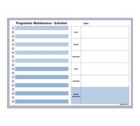 Bloc Note Maintenance Planning Semaine Et To Do List Bleu 52 Pages Détachables A4 21x29 Cm