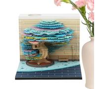 Bloc-notes 3D | Calendriers 2026 Arbre Art détachable | Bloc-notes Décoration de table pour étudiant, enseignant, collège, école, dortoir, pendaison de crémaillère, fête, vacances, Noël, Nouvel An