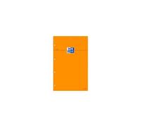 Bloc Notes - 4 Trous, 210 X 315 Mm, Quadrillé, 80 Feuilles, Orange