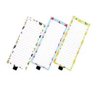 Bloc-notes 50 Feuilles, Liste de Courses, Magnétique pour Réfrigérateur | Dos Aimanté, Pages Détachables, Papier et Magnet, pour Tableau Blanc et Porte de Frigo