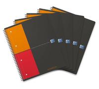 Bloc-notes A4, 80 feuilles, lot de 5