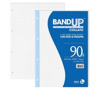 Bloc-notes A4, quadrillé/ligné à 4 mm, 40 feuilles, paquet de 10