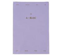 Bloc-notes A5, couleur lilas, 140 g, vendu à l'unité