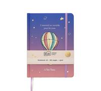 Bloc-notes A5 dos collé cousu Kiub Le Petit Prince Bleu TU