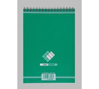 Bloc-notes A5, ligné, 180 pages, vert, lot de 40