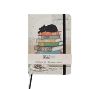 Bloc-notes A6 dos collÃ© cousu Kiub Bug Art Chaton Livres Beige TU