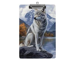 Bloc-notes acrylique A4 Wolf Mountain Lake