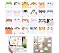 Bloc-Notes Animaux 24pcs, 720 Feuilles Autocollantes pour Enfants | Notes adhésives mignonnes, parfaites pour l'école, le bureau, les fêtes et cadeaux invités d'anniversaire d'enfants