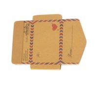 Bloc-notes Autocollant Enveloppe Vintage en Papier Kraft, 45 Feuilles | Format Poche Compact, Style Rétro Kaki, pour Messages et Planning Quotidien, Usage Réutilisable