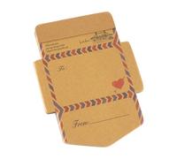 Bloc-notes Autocollant Style Vintage Enveloppe, Papier Doublé, Khaki | Mémo Compact et Portable, Adhésif Réutilisable, pour Prise de Notes et Suivi des Tâches, 45 Pages