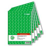 Bloc-notes autocopiant, format A5, 3 x 40 feuilles, lot de 5