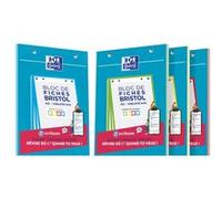 Fiche bristol 148 x 210 mm quadrillée 5 x 5 blanche perforée Oxford 2.0 - Bloc de 30