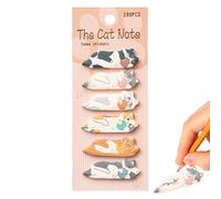 Bloc-notes de chat - 180 feuilles de marqueurs en papier avec dessins animés | Fournitures scolaires en forme de chats - Pour étudiants, garçons et filles, enseignants, petits enseignants, école