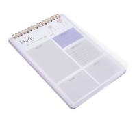 Bloc-notes de Gestion du Temps Quotidien pour Travail et Étude, Pourpre | Papier, Design Simple et Stylé, Pratique et Multifonctionnel, Rappel Utile pour Famille et Amis