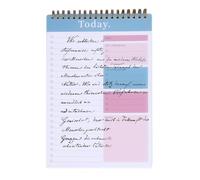 Bloc-notes de liste de contrôle journalière 52 feuilles de rappel portable