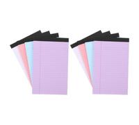 Bloc-notes de Poche A5 à Lignes, Papier Épais | Format 20,3x12,7x0,5cm, Pages Détachables, Écriture Fluide pour Rappels et Projets Couleur Aléatoire