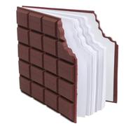 Bloc-notes de saveur parfumée au chocolat, 70 feuilles de message créatives, livre d'écriture de poche réutilisable auto-adhésif, tampons de mémo au chocolat pour papeterie scolaire cadeau