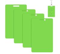 Bloc-notes effaçable pour bobine de badge 4 pièces vertical mini tableau | Bloc-notes effaçable à l'alcool pour manager enseignant, bénévole, étudiant, infirmière, médecin, bureau, hôtel, école