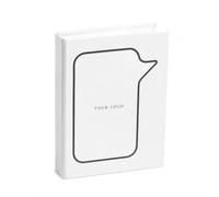Bloc-notes en carton recyclé personnalisé, notes adhésives en forme de sandwich avec couverture rigide, 250 notes adhésives pour le bureau, l'école et le bureau