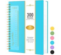 Bloc-notes format A5, ligné, 18,5 x 25,8 cm, reliure spirale, 300 pages, 100 g/m², couleur bleu