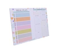 Bloc-notes Magnétique de Planification des Repas Hebdomadaires 52 Feuilles | Papier, Liste de Courses Organisée, Fixation Magnétique, Surface Écrivable, Usage Familial