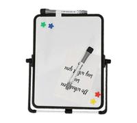 Bloc-notes magnétique double face avec support pour tableau blanc | Tableau effaçable à sec avec marqueurs pour salle de ole, lieu de travail, maison, cuisine, appartement, dortoir