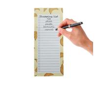 Bloc-notes magnétiques - Bloc-notes détachable sur le thème des fruits | 50 | Planificateur d'épicerie en papier épais de 21 x 9 cm, aimant puissant au dos, boîtes à chèques pour réfrigérateur