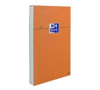 Bloc-notes Oxford Orange 11x17cm petits carreaux 5mm 80 feuilles agrafées couverture carte enduite orange