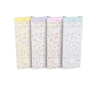 Bloc-notes Oxford shoPPing Flowers 7,4x21cm ligné 6mm 160 pages agrafées couverture carte coloris assortis