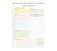 Bloc-notes planificateur quotidien pour TDAH - Planificateur quotidien, bloc-notes de bureau et gestion des tâches - 14,7 x 21 cm - Planificateur hebdomadaire - Liste de tâches quotidiennes pour