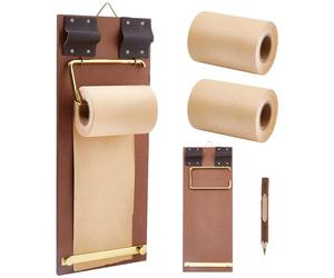 Bloc-notes réutilisable avec cutter et stylo, style vintage