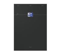 Bloc-notes Smart A4 quadrillé 80 feuilles noir