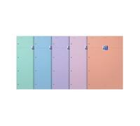 Bloc Oxford Smart Agrafe 4 Trous 210X315 160P Optik P. Q5/5 +Tag Assorti