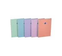 Bloc de bureau Oxford Smart 21 x 29,7 cm agrafé pastel- 5 x 5 - 80 feuilles