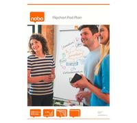 Bloc paperboard 40 feuilles blanches unies Nobo 58 x 81 cm