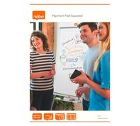 Bloc paperboard 50 feuilles blanches quadrillées Nobo 65 x 95,5 cm