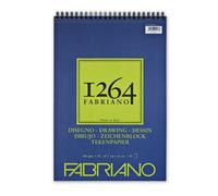 Unbekannt Honsell 19100647 Fabriano Disegno Bloc à dessin à spirale 1264 180 g/m² Format A3 50 feuilles de papier blanc naturel satiné à grain moyen sans acide pour toutes les techniques à sec